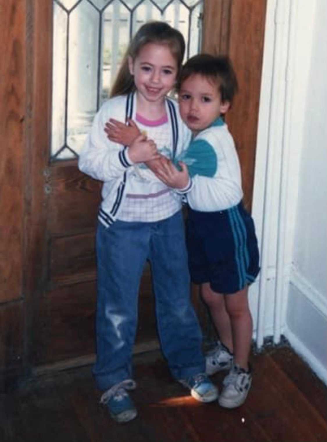 Me and my little brother Nathan, circa 1987